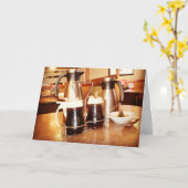 "Restaurant Breakfast Table" Karte (Gelbe Blume)