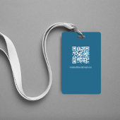 Restaurant Business Blue Crab QR Code Foto Ausweis