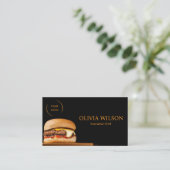 Restaurant Business Card Catering und Koch Visitenkarte (Stehend Vorderseite)