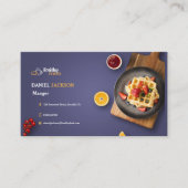 Restaurant Business Card , Food Service Marketing Visitenkarte (Vorderseite)