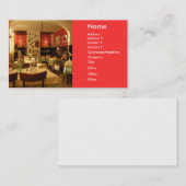 Restaurant Business Card Visitenkarte (Vorne/Hinten)