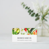 Restaurant Business Cards / White BG Visitenkarte (Stehend Vorderseite)