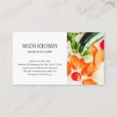 Restaurant Business Cards / White BG Visitenkarte (Rückseite)