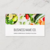 Restaurant Business Cards / White BG Visitenkarte (Vorderseite)