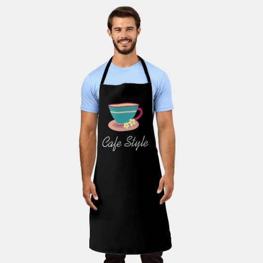 Restaurant Café Kellnerin Tasse niedlich Schürze (Getragen)