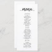 Restaurant Café Lounge Menü Menükarte (Vorne/Hinten)