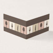 Restaurant Café Menü Business Gedeckte Karten (Vorderseite)