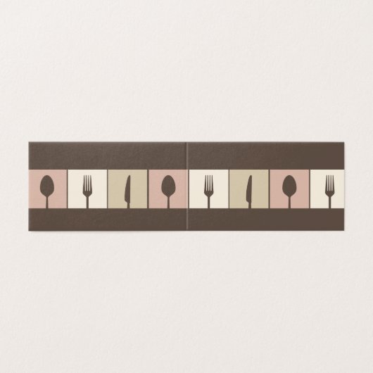 Restaurant Café Menü Business Gedeckte Karten (Außenseite Aufgefaltet)