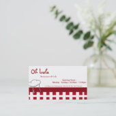 Restaurant-Café-Visitenkarte Visitenkarte (Stehend Vorderseite)