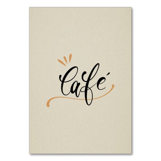 Restaurant/Cafeteria Menus Tischnummer (Rückseite)