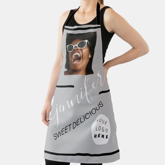 Restaurant Cakes Coffe Shop Foto Logo Grau Schürze (InSitu)