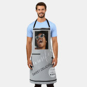 Restaurant Cakes Coffe Shop Foto Logo Grau Schürze (Getragen)