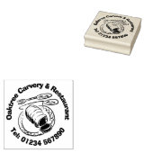 Restaurant & Carvery Business. Gummistempel (Stempel)