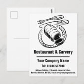 Restaurant & Carvery Design für Ihre individuellen Postkarte (Vorne/Hinten)