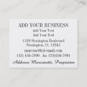 Restaurant / Caterer / Erdbeerkarte Visitenkarte (Rückseite)