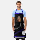 Restaurant Catering Foto Logo Street Blue Schürze (Getragen)