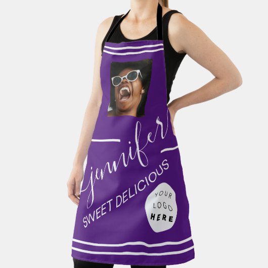 Restaurant Catering Foto Logokombination Lila Café Schürze (InSitu)