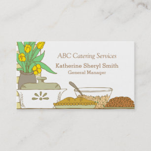 Restaurant Catering Koch Business Card Visitenkarte