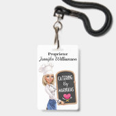 Restaurant - Catering Lanyard Abzeichen Ausweis (Vorderseite mit Lanyard)