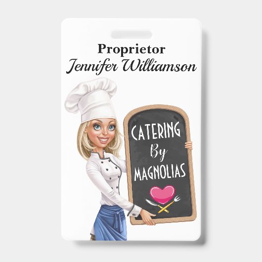 Restaurant - Catering Lanyard Abzeichen Ausweis (Vorderseite)