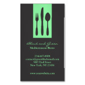 Restaurant Catering Magnetische Visitenkarte (Vorderseite Vertikal)