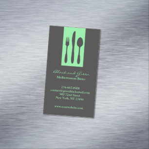Restaurant Catering Magnetische Visitenkarte
