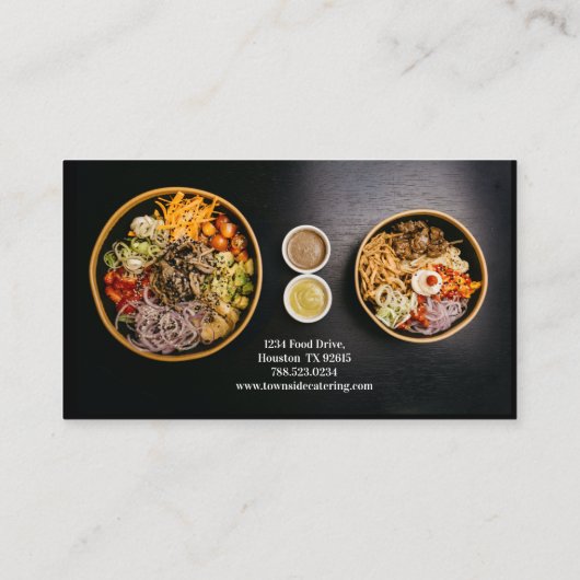 Restaurant Catering Visitenkarte (Rückseite)
