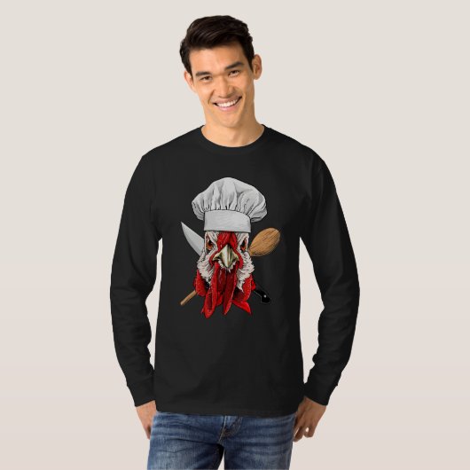 Restaurant Chicken Chef Kitchen Cook Culinary Chic T-Shirt (Vorne ganz)