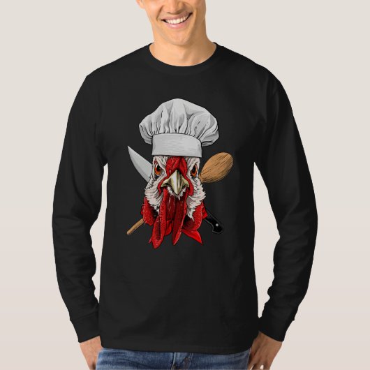Restaurant Chicken Chef Kitchen Cook Culinary Chic T-Shirt (Vorderseite)