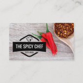 Restaurant | Chili Paprikaschoten und Flocken Visitenkarte (Vorderseite)