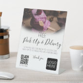 Restaurant-Deluxe QR-Code Sockelschild (In SItu)