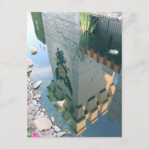 Restaurant der mittelalterlichen Zeit Postkarte