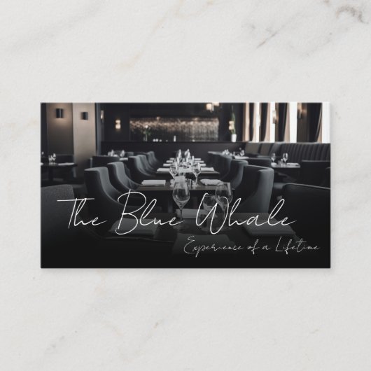 Restaurant Dining Tables  Visitenkarte (Vorderseite)