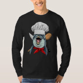 Restaurant Dolphin Chef Kitchen Cook Culinary Cook T-Shirt (Vorderseite)