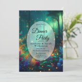 Restaurant "Enchanted Forest of Radiant Jewels" Einladung (Stehend Vorderseite)