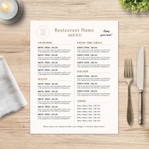 Restaurant-Esszimmer-Mahlzeiten Getränke Beige Min