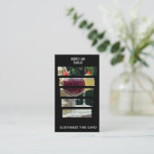 Restaurant Extravagant Margarita Visitenkarte (Stehend Vorderseite)