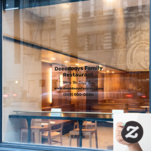 Restaurant Fensteraufkleber