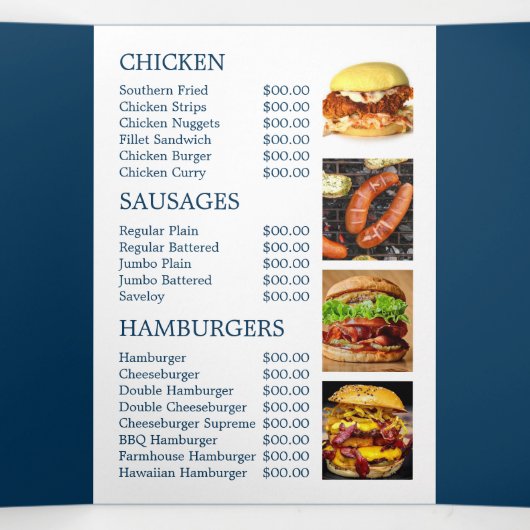 Restaurant "Fish & Chip" Menü "triftige Flyer" (Innenseite Mitte)