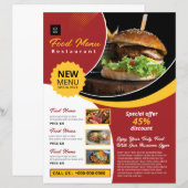 Restaurant Flyer Vorlage (Vorne/Hinten)
