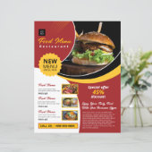 Restaurant Flyer Vorlage (Stehend Vorderseite)
