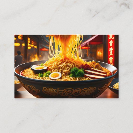 Restaurant Food Noodle House Visitenkarte (Rückseite)