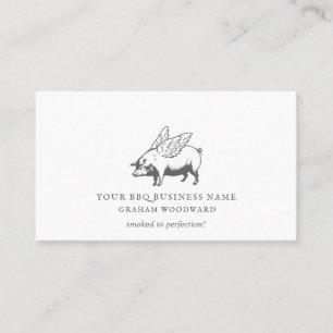 Restaurant Food Truck Barbeque Visitenkarte