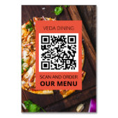 Restaurant Foto Scan Menü Bestellung QR Code Karte (Vorderseite)