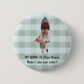 RESTAURANT-GALLONEN-KELLNERIN-NAMEN-BUTTON 1950 - BUTTON (Vorderseite)