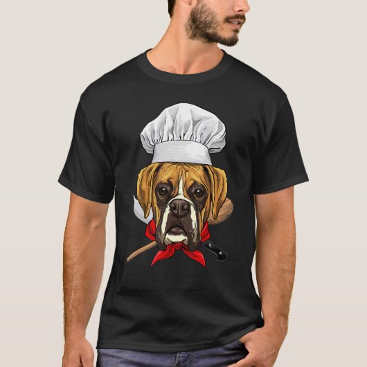 Restaurant German Boxer Koch Koch Küche Kochen T-Shirt (Vorderseite)