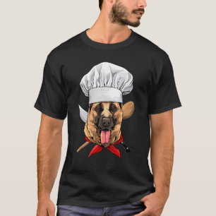 Restaurant German Shepherd Koch Koch Küche Cooki T-Shirt