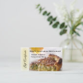 Restaurant Geschenkgutschein oder Geschenkgutschei Rabattkarte (Stehend Vorderseite)