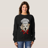Restaurant Golden Retriever Chef Cook Dog Cooking Sweatshirt (Vorne ganz)