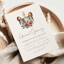 Restaurant Grand Opening Aquarelltisch für zwei Pe